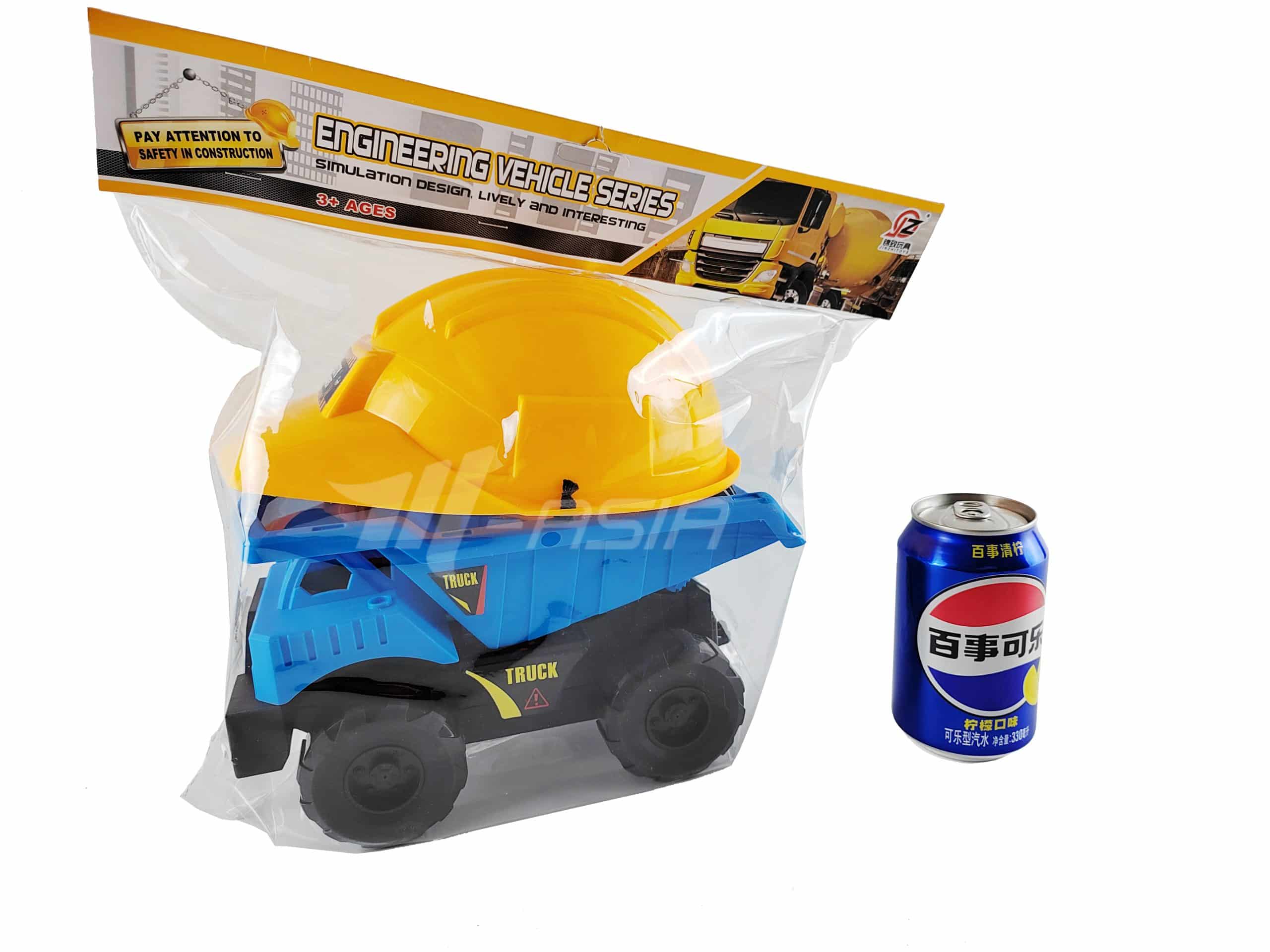 Construction Dumptruck Helmet & Shovel Playing set - Image 2