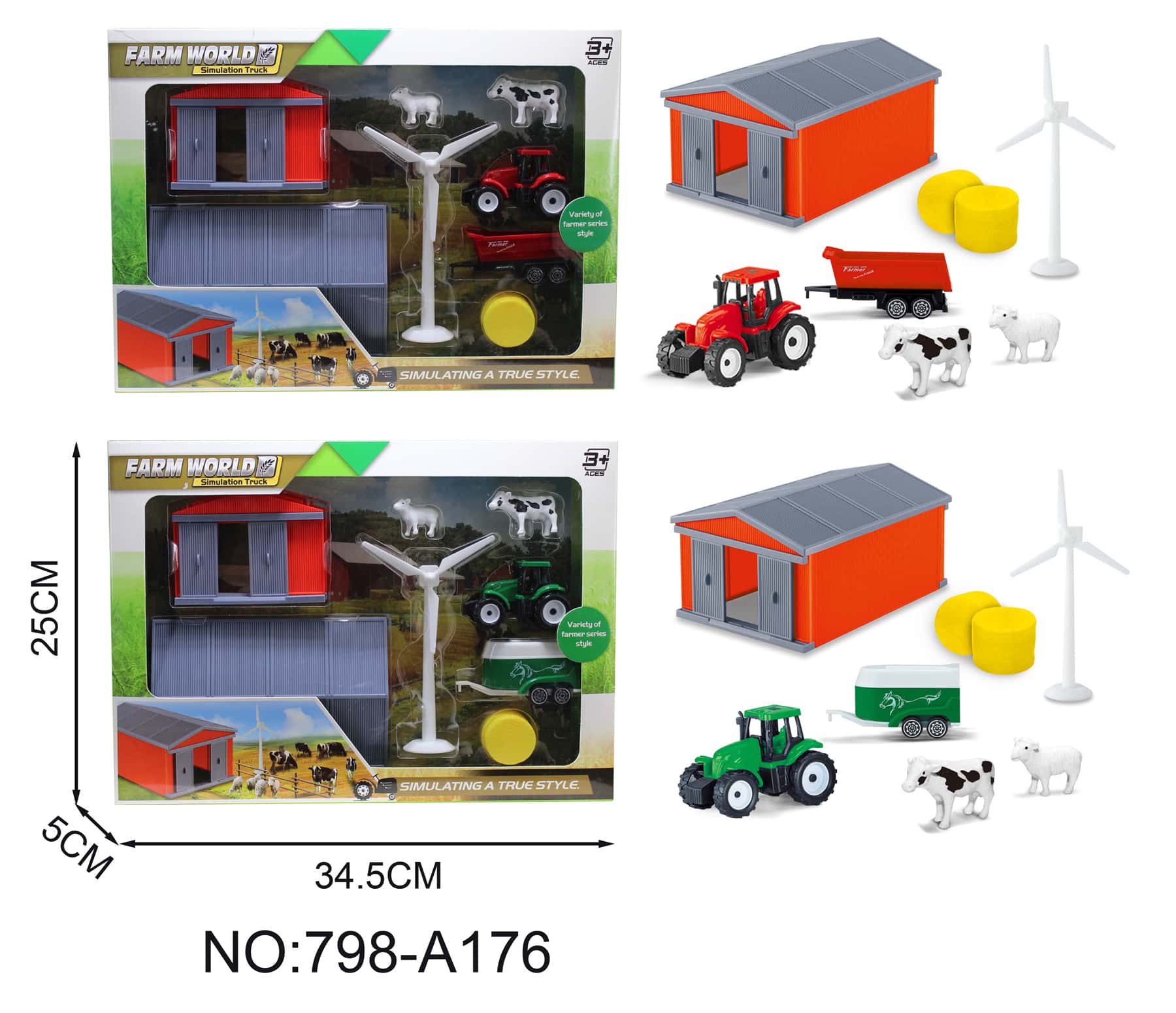 Farmer play set